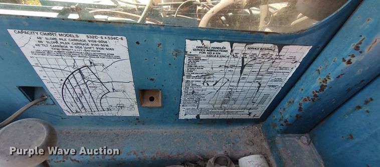 image for item LK9886 1996 Gradall 534C  telehandler