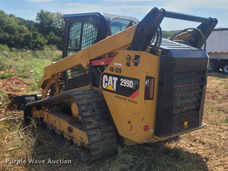 image for item LN9590 2018 Caterpillar 299D2  tracked skid steer loader