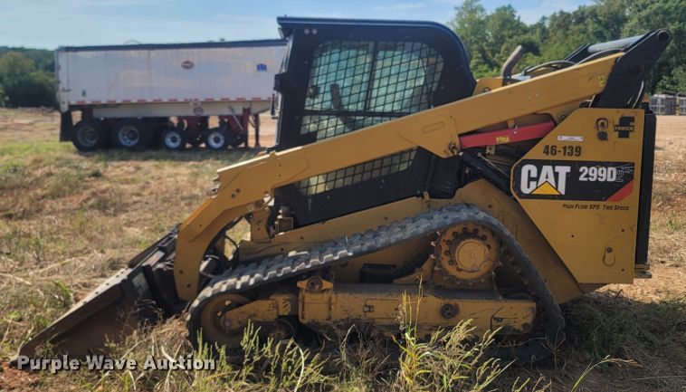 image for item LN9590 2018 Caterpillar 299D2  tracked skid steer loader