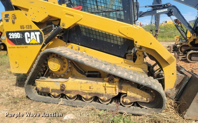 image for item LN9590 2018 Caterpillar 299D2  tracked skid steer loader