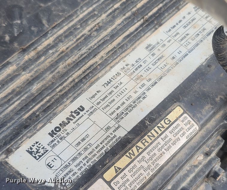 image for item LN9591 2013 Komatsu PC360LC-10  excavator