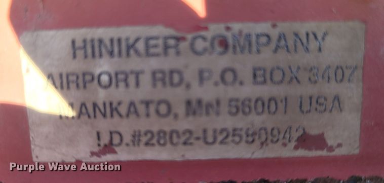 image for item LN9600 Hiniker CD  snow plow