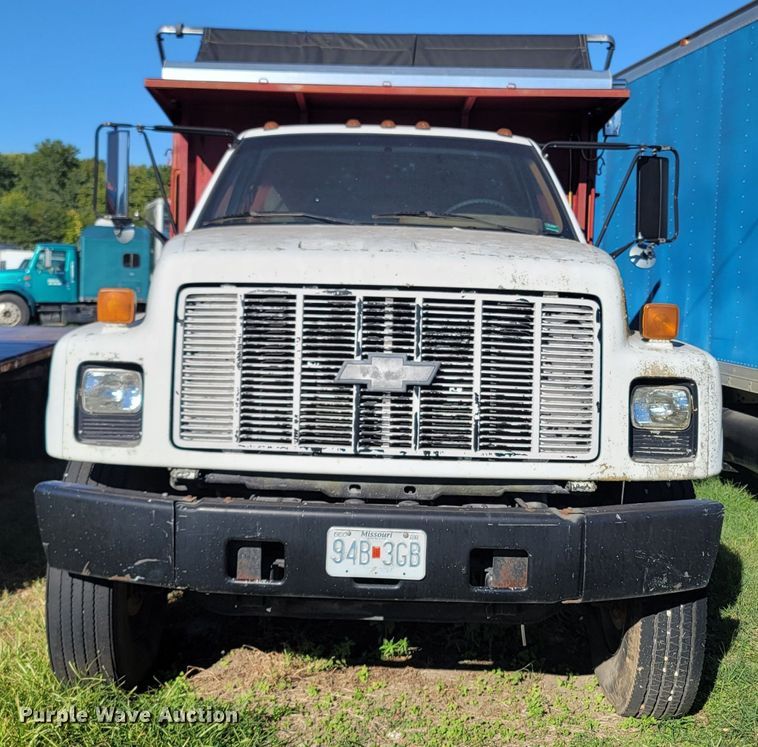 image for item LN9618 1994 Chevrolet Kodiak  scissor lift dump truck