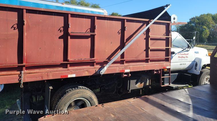 image for item LN9618 1994 Chevrolet Kodiak  scissor lift dump truck