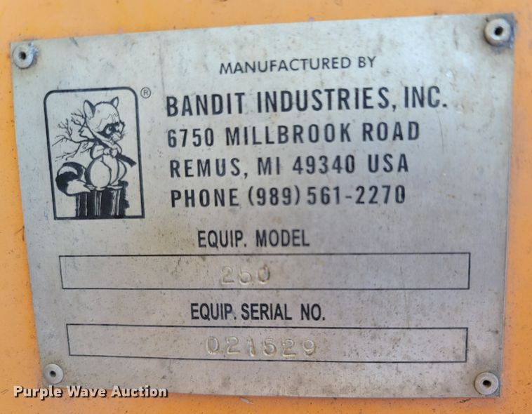 image for item LN9621 2006 Bandit 250  wood chipper