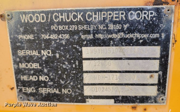 image for item LN9622 Altec Hyroller 1200G  wood chipper