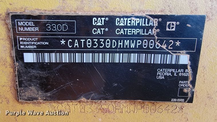image for item LO9110 2006 Caterpillar 330DL  excavator