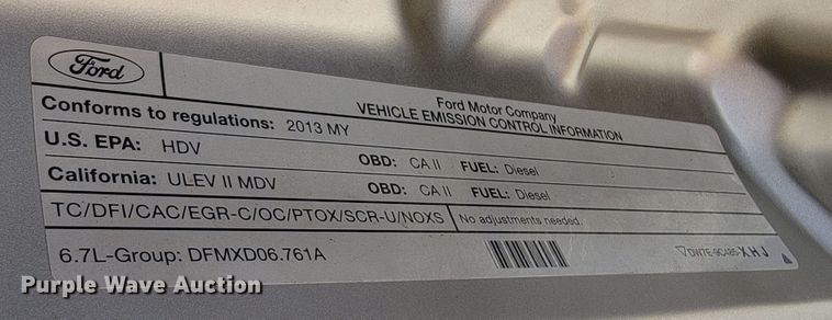 image for item LO9118 2013 Ford F350 Super Duty  Crew Cab pickup truck