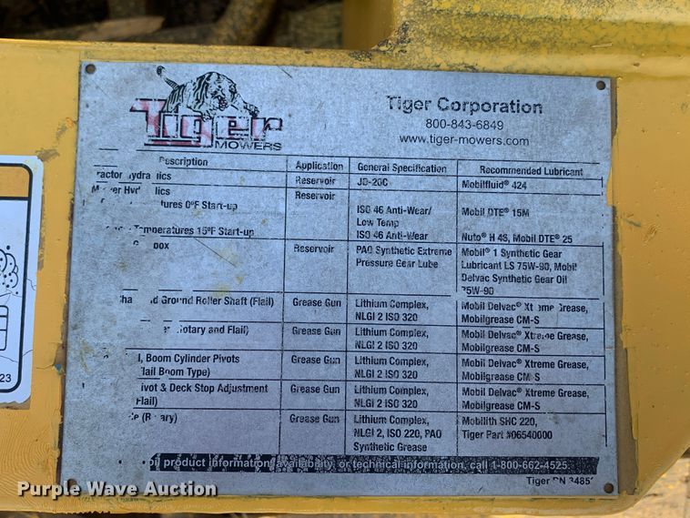 image for item MH9816 Tiger  side boom rotary mower