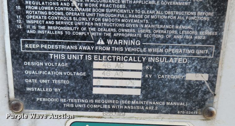 image for item MK9349 2006 GMC C7500  forestry bucket truck