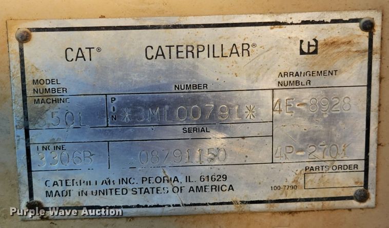 image for item MK9384 1996 Caterpillar 350L  excavator