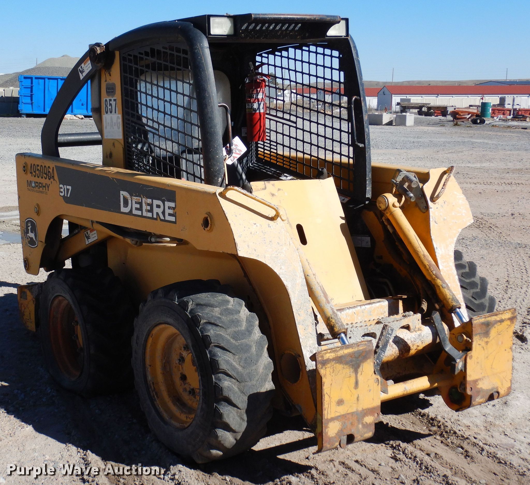 2009 John Deere 317 skid steer loader in Cheyenne, WY Item DF8135 for