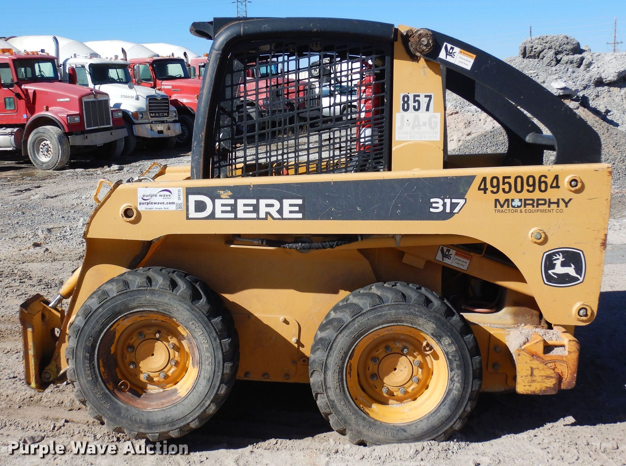 2009 John Deere 317 skid steer loader in Cheyenne, WY Item DF8135 for