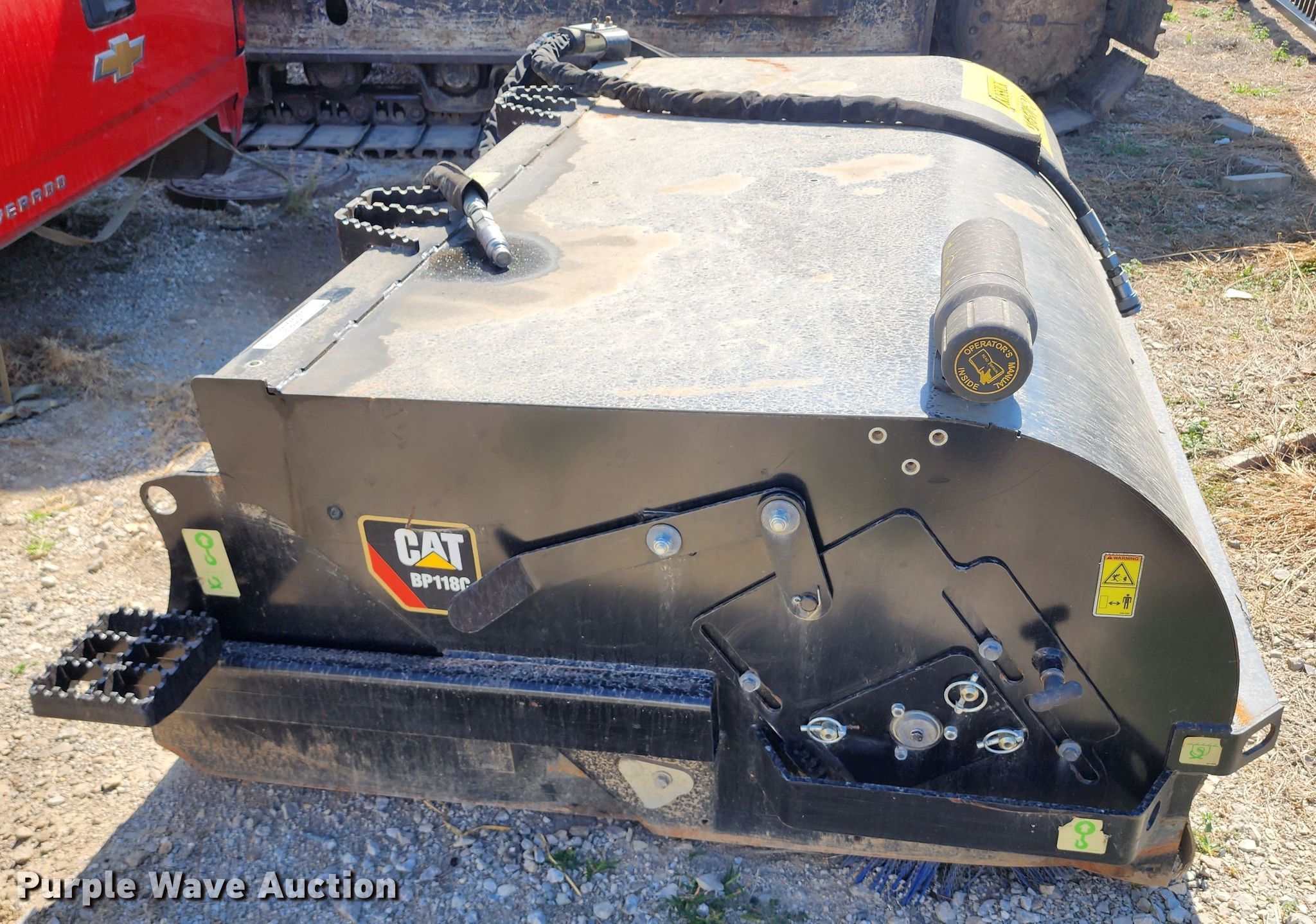 2017 Caterpillar BP118C skid steer sweeper in Kansas City, MO Item KH9202 sold Purple Wave