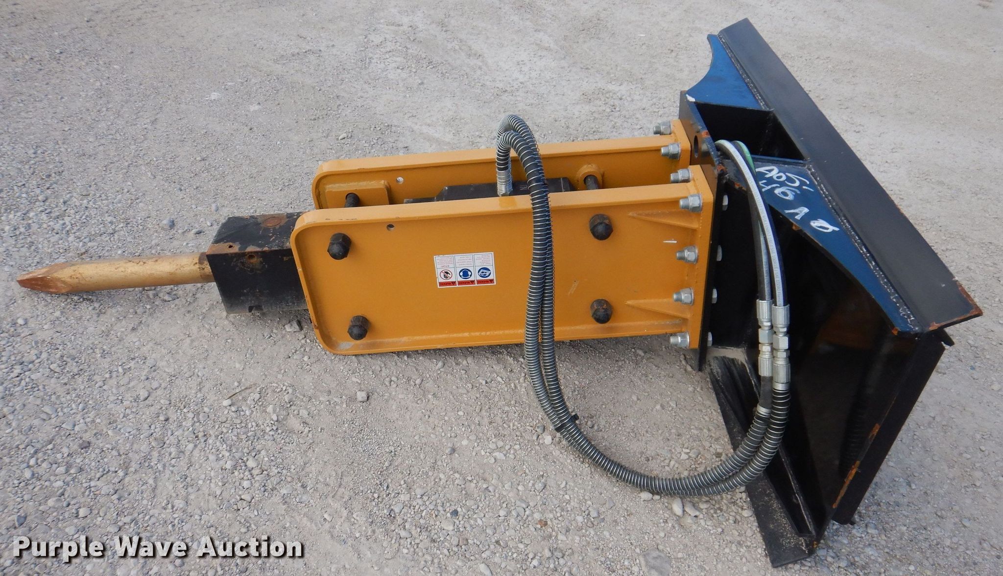 Agrotk 680 skid steer breaker in Anita, IA Item KW9431 sold Purple Wave