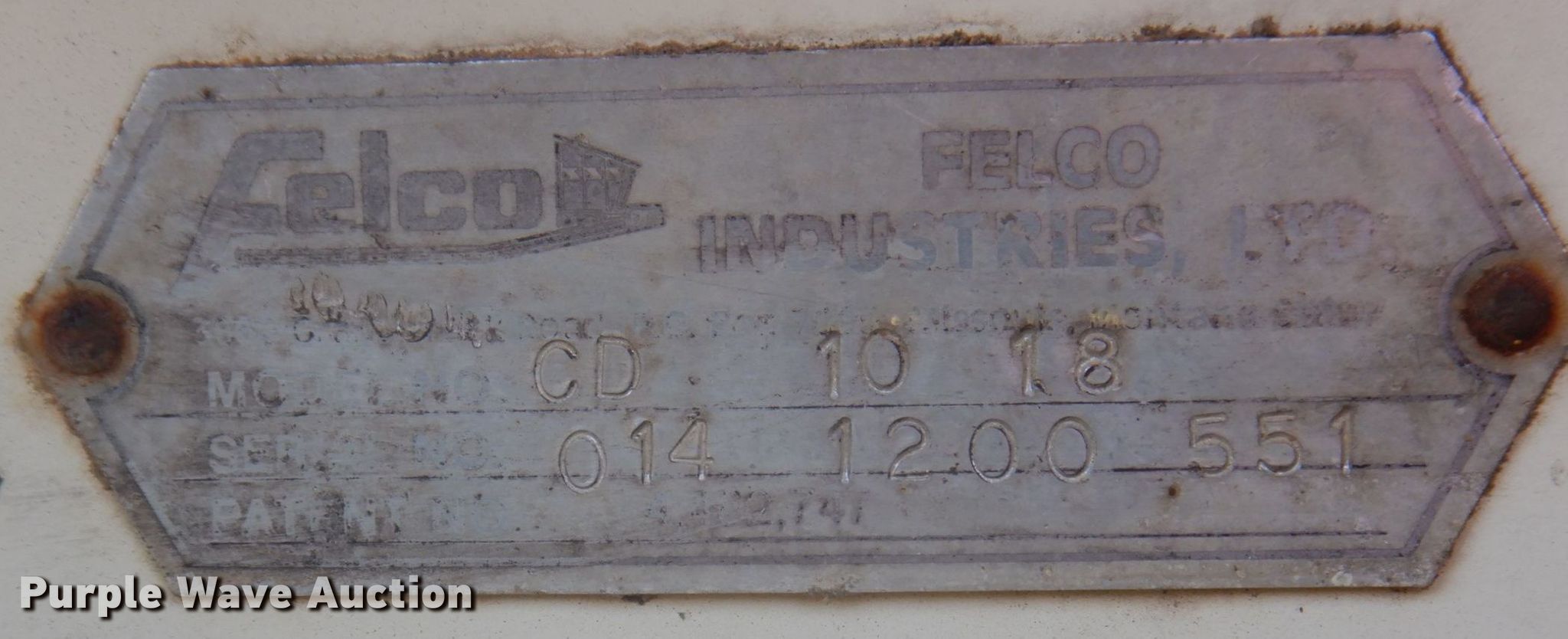 Felco CD1018 bedding conveyor in Trenton, MO Item MU9774 sold