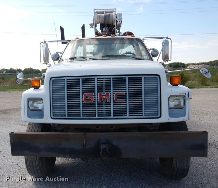 image for item DB7836 1991 GMC TopKick C6500  digger derrick truck