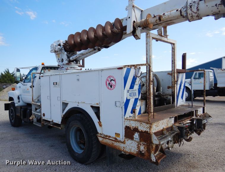 image for item DB7836 1991 GMC TopKick C6500  digger derrick truck