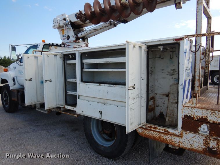 image for item DB7836 1991 GMC TopKick C6500  digger derrick truck