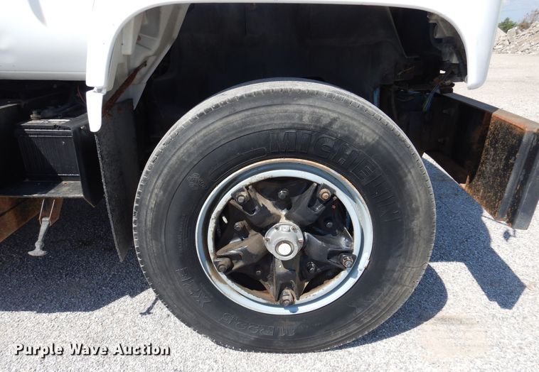 image for item DB7836 1991 GMC TopKick C6500  digger derrick truck