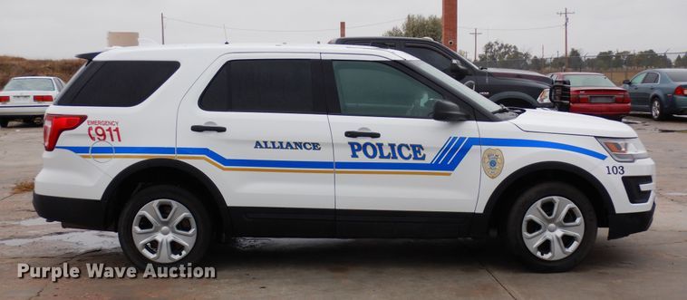 image for item DF8144 2017 Ford Explorer Police Interceptor  SUV