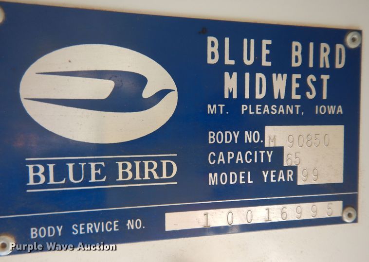 image for item DM3200 1999 Chevrolet Blue Bird  school bus