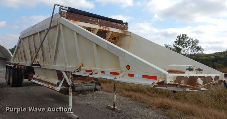 image for item DM3220 1998 Ranch  bottom dump trailer