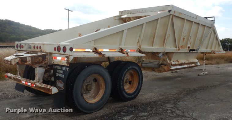 image for item DM3220 1998 Ranch  bottom dump trailer
