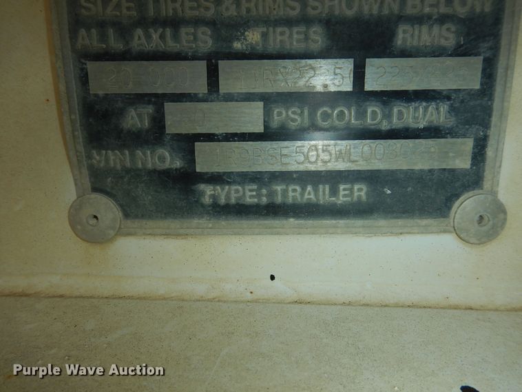 image for item DM3220 1998 Ranch  bottom dump trailer