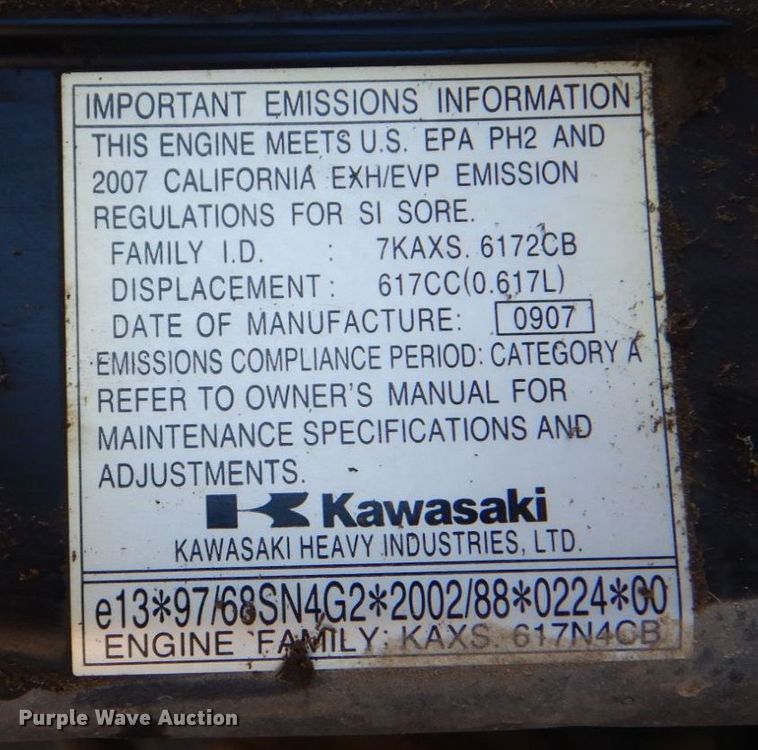 image for item DO1558 2007 Kawasaki Mule 3010  utility vehicle