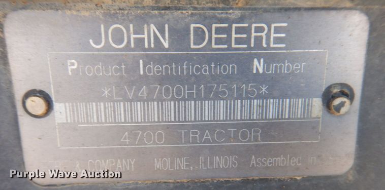 image for item DP0394 2000 John Deere 4700  tractor