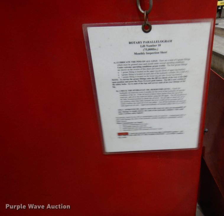 image for item DQ7241 Rotary 75-48FCPT2-3-3  automotive lift