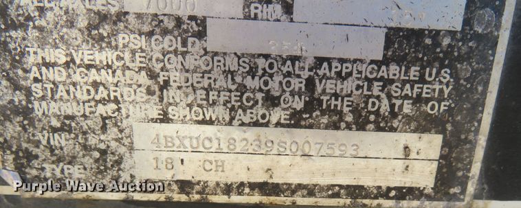 image for item DR0148 2009 Jerry James 18CH  utility trailer