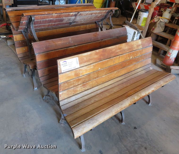 image for item DR0151 (4) wood benches