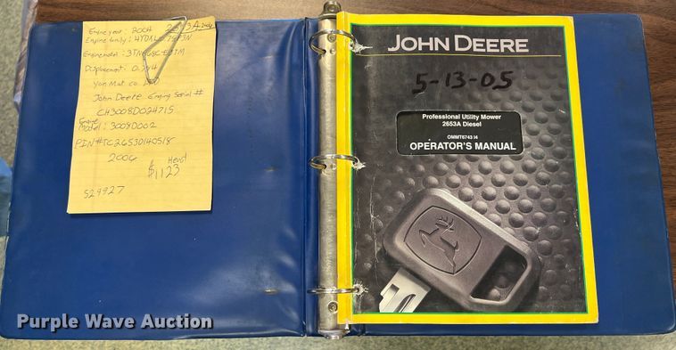 image for item HX9979 John Deere 2653A  reel mower