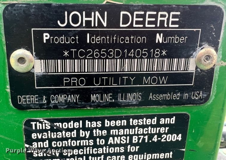 image for item HX9979 John Deere 2653A  reel mower