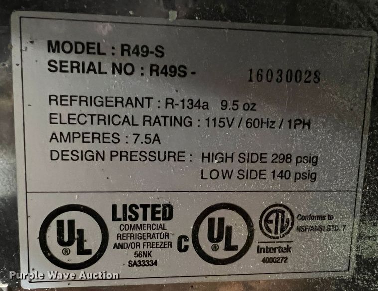 image for item IA9235 AdvantEDGE R49-S  refrigerator