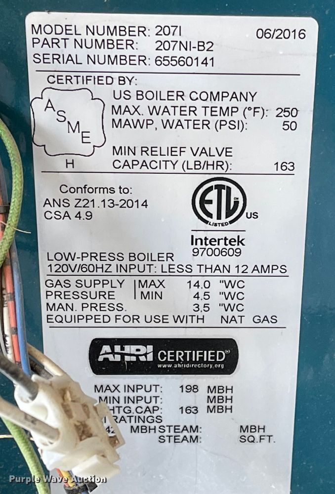 image for item JD9270 US Boiler Company Burnham Series 2  boiler