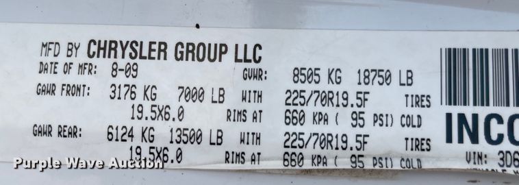 image for item JD9310 2009 Dodge Ram 5500HD  Quad Cab dump truck