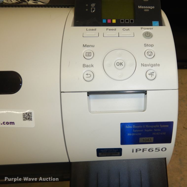 image for item KF9215 Canon ImagePrograf iPF650  printer