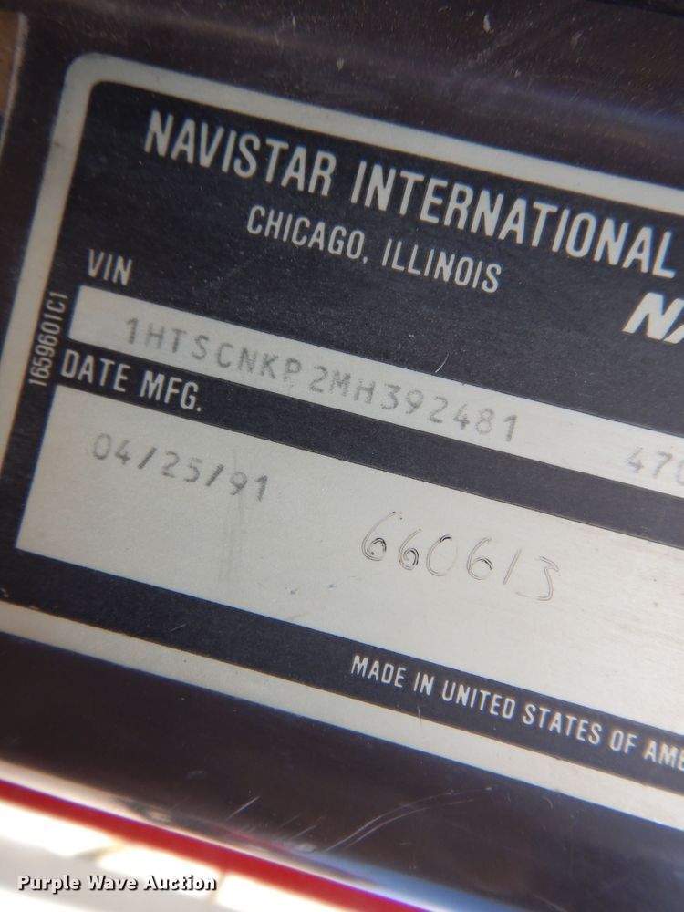 image for item KI9433 1991 International 4700  dump truck