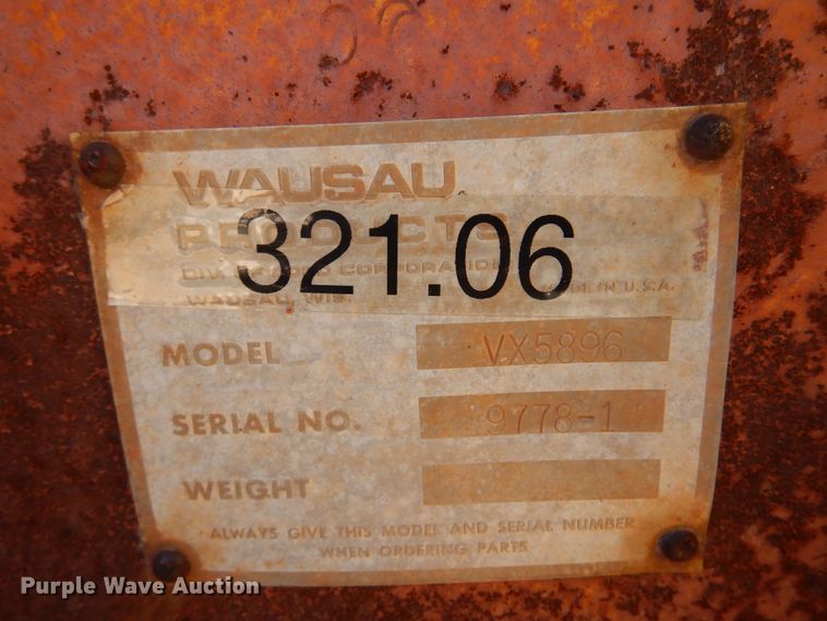 image for item KJ9152 Wasau VX5896  13'W V-plow