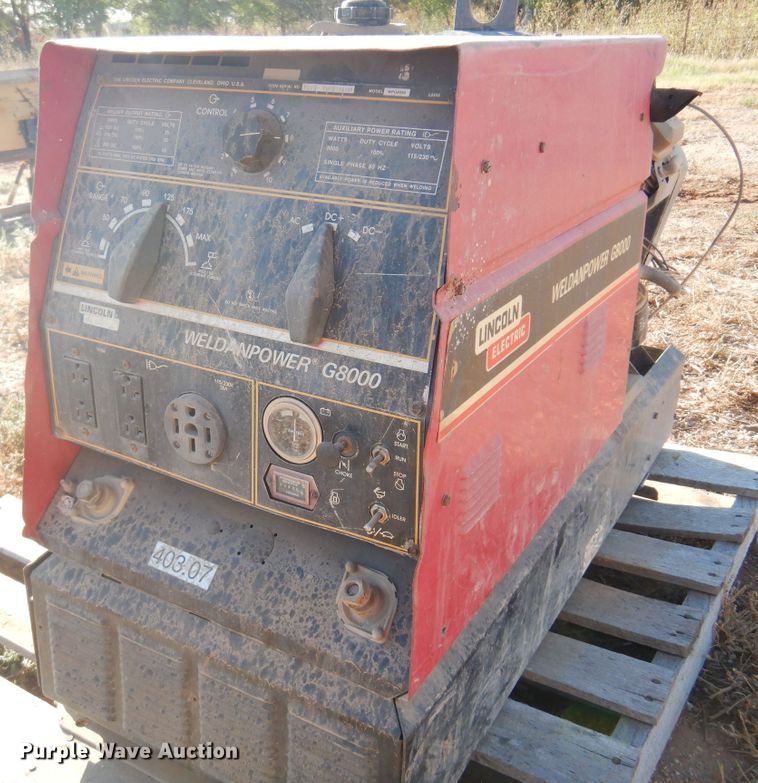 image for item KO9803 Lincoln Weldanpower G8000  welder/generator