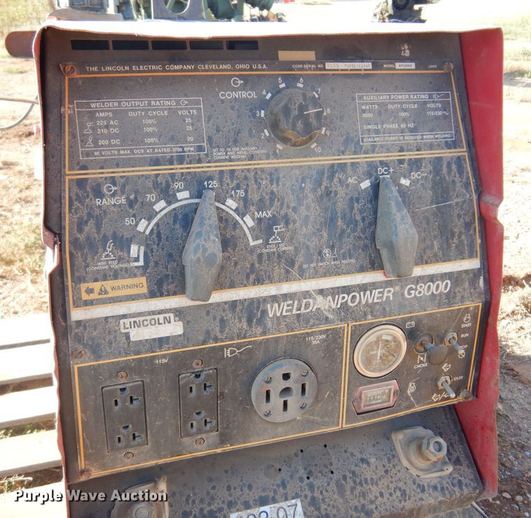 image for item KO9803 Lincoln Weldanpower G8000  welder/generator