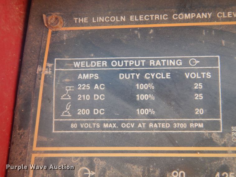 image for item KO9803 Lincoln Weldanpower G8000  welder/generator
