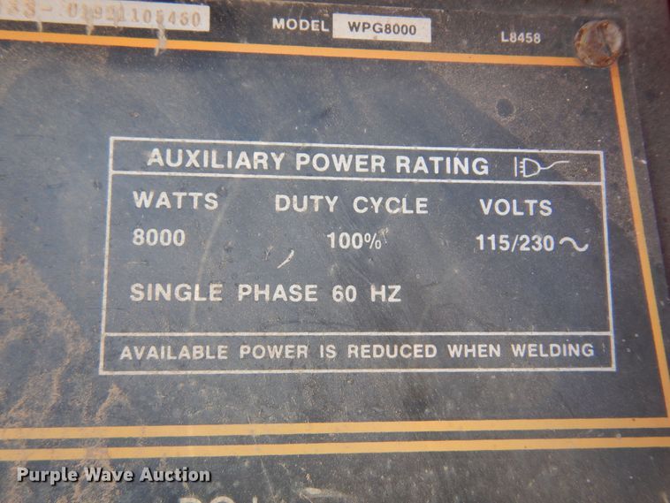 image for item KO9803 Lincoln Weldanpower G8000  welder/generator