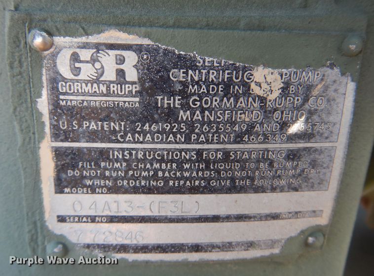 image for item KO9806 G&R 04A13-F3L  pump