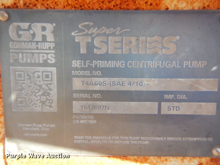 image for item KO9807 1983 G&R T4A60S  pump