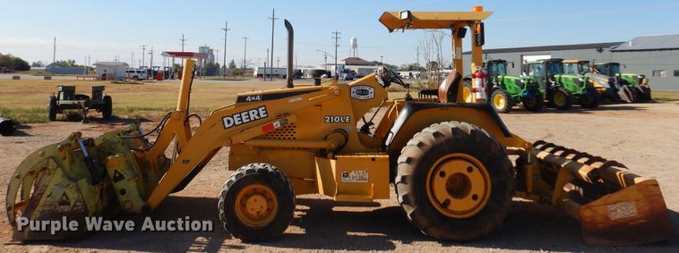 image for item KO9815 2001 John Deere 210LE  landscape tractor