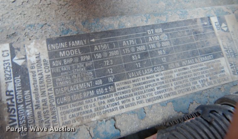 image for item KO9937 1995 International 4700  dump truck